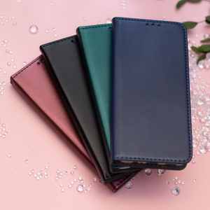 Išmanusis magnetinis dėklas telefonui Motorola Moto G86 burgundiškas