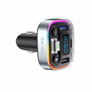 Blavec FM transliatorius Flash TR-04 MP3, Bluetooth - 2xUSB + Type C - QC3.0 18W PD 30W (TFMFTR04-B) juodas