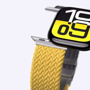 Set of 2 AmazingThing Blend Band for Apple Watch 45/46/49mm - Yellow-Black/Black