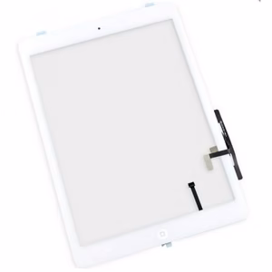 Jutiklinis ekranas suderinamas su Apple iPad Air baltas su Home mygtuku ir laikikliais HQ2