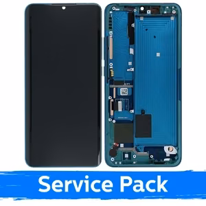 LCD дисплей совместимый с Xiaomi Mi Note 10 (Note 10 Pro Note 10 Lite) с рамкой Aurora Green (Service Pack)