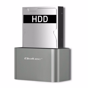 Qoltec Kietojo disko stotelė HDD/SSD 2.5"/3.5" SATA USB 3.0