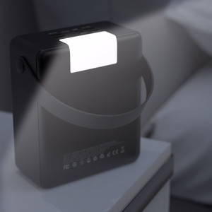 Wozinsky W8-B 100000mAh 30W Powerbank 2xUSB-A and 2xUSB-C with Flashlight - Black