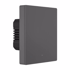 Умный WiFi настенный выключатель SONOFF M5-1C-80 (1-канальный, для рамки, графит)