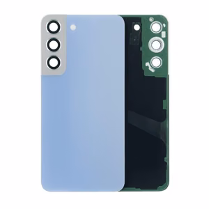 Back Cover Compatible With Samsung S901 S22 / Sky Blue / (with camera lens) OEM