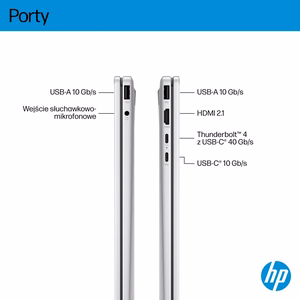 HP OmniBook X Flip 16-as0003nw Ultra 7 258V 16.0" 3K Touch OLED IPS 120Hz 32GB LPDDR5X SSD 1TB Arc 140V Win11 sidabrinis nešiojamas kompiuteris