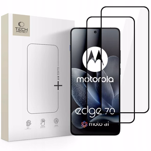 Tech-Protect Glass Fit+ 2-Pack Tempered Glass for Motorola Edge 70 5G - Black