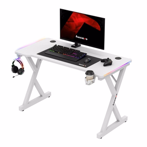 Huzaro Hero 2.3 RGB žaidimų stalas baltos