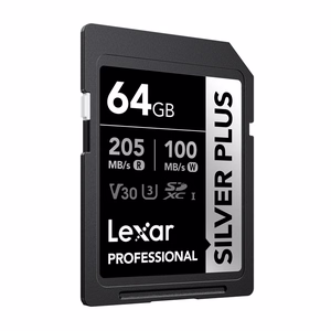 Lexar Professional SILVER PLUS SDXC 64GB memory card