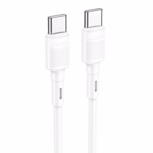 Кабель USB C - USB C Hoco 3A 60W 1 m X83 белый