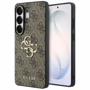 Guess 4G Big Metal Logo чехол для Samsung Galaxy S26 Ultra коричневый