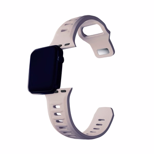 Силиконовый ремешок 3mk для Apple Watch, 38/40/41/42 mm, Latte, малый размер