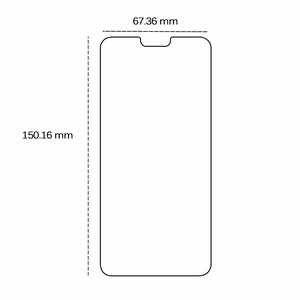 Grūdintas 2,5D apsauginis stiklas Huawei Mate 20 Lite