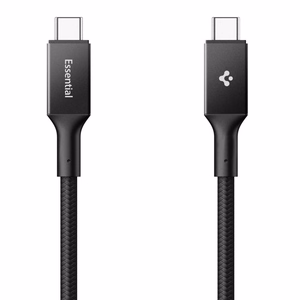 Spigen Essential EB10015CC Кабель USB-C USB-C 100W 150 см чёрный