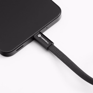 Кабель USB-C — USB-C Forcell F-Energy QC4.0 PD 3A 60W Cafule Flat 1,2 м CCFN23 чёрный
