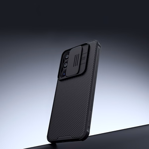 Nillkin CamShield Pro dėklas Samsung Galaxy A55 su kameros dangteliu - juodas
