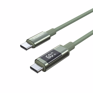 Choetech XCC-1068 PD 60W USB-C — USB-C Кабель с дисплеем 1.2 м — зелёный