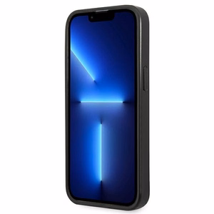Karl Lagerfeld Saffiano plokštelės dėklas telefonui iPhone 13 Pro Max 6.7" - sidabrinis