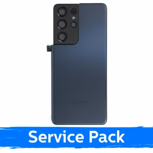 Задняя крышка для Samsung G998 S21 Ultra / Phantom Navy / (Service Pack)