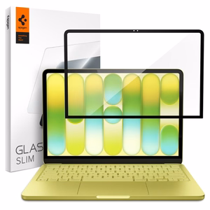 Защитное стекло для экрана Spigen Glas.tR Slim FC для MacBook Neo 13" 2026, чёрное