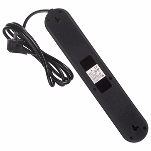 Maclean elektros paskirstytuvas, 5 lizdai + 3xUSB prailginimo laidas, 110–240 V kintama srovė, 50/60 Hz, 2,1 A, maks. 2500 W, 1,5 m, juodas, MCE395 B
