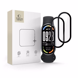Tech-Protect Glass Flex+ rinkinys hibridinis stiklas Xiaomi Smart Band 10 / 10 NFC - juodas