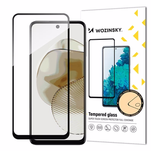 Wozinsky pilnai klijuotas grūdintas stiklas Motorola Moto G73
