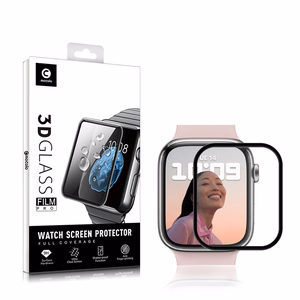 Mocolo 3D Full Glue Glass grūdintas apsauginis ekrano stiklas, skirtas Apple Watch Series 7 / 8, 45 mm