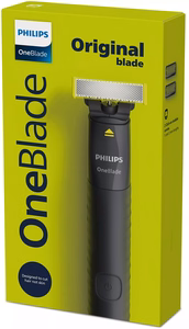 Philips Norelco OneBlade QP1424/10 skustuvas vyrams Apkarpymo mašinėlė Anglies