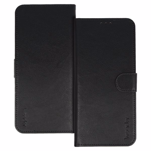 WONDER COMMON Универсальный чехол-книжка (SIZE S) для iPhone 12/13/Samsung S6/A5 2016/Xcover 4/S22/Huawei P8 2017 чёрный