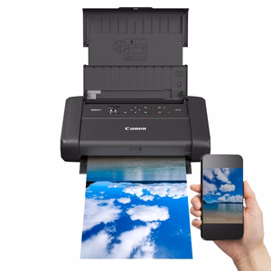 Canon MAXIFY BX110 – portable colour inkjet printer with battery, A4, black