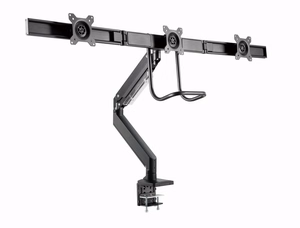Gembird MA-DA3-03 monitoriaus laikiklis arba stovas 68,6 cm (27") Stalas Juoda