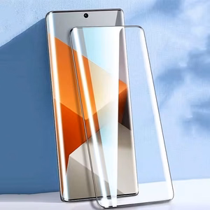LCD apsauginis stikliukas 6D Xiaomi Redmi Note 13 Pro Plus 5G juodas