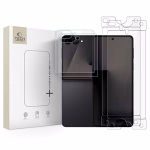 Tech-Protect Glass Fit+ 2-Pack tempered glass + Tech-Protect Hydro Flex+ 2-Pack hydrogel film for Samsung Galaxy Z Flip 7 / 8