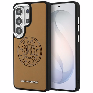 Karl Lagerfeld Perforated KL MagSafe Чехол для Samsung Galaxy S26 Ultra - коричневый