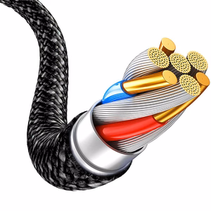 Blavec Candy braided кабель - Type C на Type C - PD 60W 3A 3 метра Apple CarPlay/Android Auto (CCA-CC3B30) черный