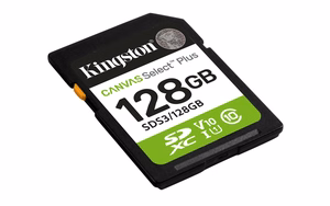 Kingston Technology Canvas Select Plus Gen3 128 GB SD UHS-I Klasės 10