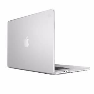Speck SmartShell kietas dėklas, skirtas MacBook Pro 16" (M5 / M4 / M3 / M2 / M1, 2026–2021), skaidrus
