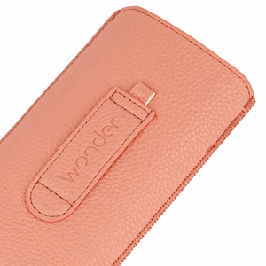 WONDER Deko dėklas telefonui (dydis XL) Iphone 15/15 Pro/Iphone 16/16 Pro/Samsung S24/S24 Plus/S25/S25 Plus/A53/A55 5G persikinis