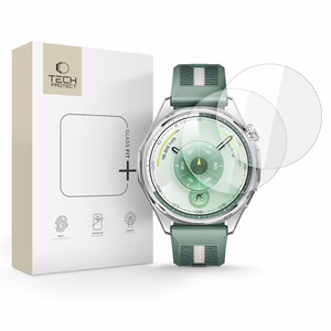 Закалённое стекло Tech-Protect Glass Fit+ 2шт для Huawei Watch GT 6 46мм (прозрачный)