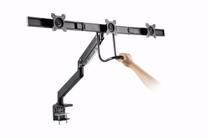 Gembird MA-DA3-03 monitoriaus laikiklis arba stovas 68,6 cm (27") Stalas Juoda