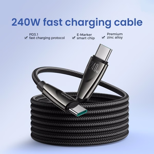 Joyroom Pioneer Series SA31-CC5 кабель USB-C USB-C 240W 1.2м - чёрный