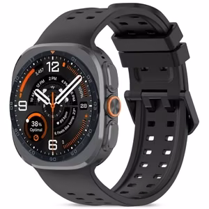 Tech-Protect Silicone Air dirželis, skirtas „Samsung Galaxy Watch Ultra 47 mm“ – juodas