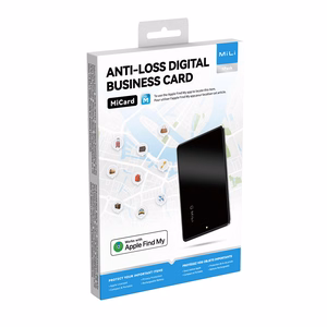 Bluetooth-трекер MiLi MiCard HD-P16-C для Apple Find My, чёрный
