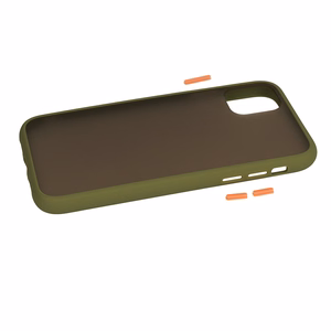Vennus Color Button Bumper dėklas telefonui Samsung Galaxy A20S žalias