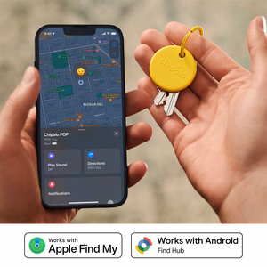Chipolo POP Bluetooth sekiklis su keičiama baterija, skirtas iOS ir Android, geltonas