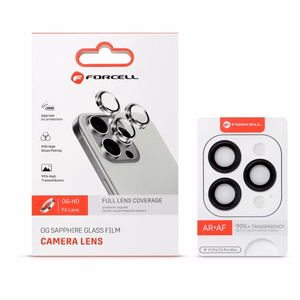 Tempered Glass Camera Lens for Samsung S25 Forcell Premium black