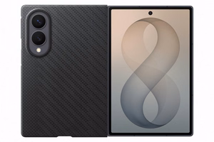Магнитный чехол из арамидного волокна Samsung Galaxy Z Fold8 с 2 антибликовыми плёнками, чёрный