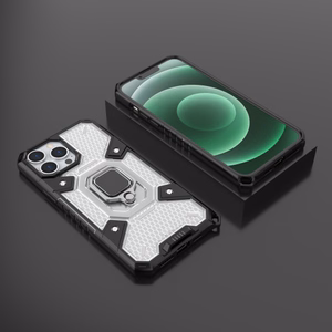 Dėklas Capsule Ring Case, skirtas Apple iPhone 13 Pro, skaidrus