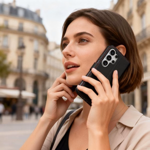 Tech-Protect Wallet чехол для Samsung Galaxy S26 Ultra чёрный красный